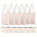 Sac fourre - tout en toile avec pochette a crayon, sacs de maquillage vierges artisanaux a faire soi ...