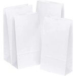 Sac en papier kraft blanc 16 * 30 * 10 cm - 50 pièces pour cadeaux, artisanat, bricolage, bonbons, emballage, ... Sac en papier kraft blanc 16 * 30 * 10 cm - 50 pièces pour cadeaux, artisanat, bricolage, bonbons, emballage, ...