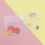 Sac de rangement transparent a6 pour dossiers, papeterie, stylo, etui a crayons en pvc, accessoires de ...