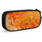 Sac a stylos a motif de timbres - poste du monde, pochette de papeterie durable, pochette pliable pour ...