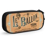 Sac a stylos a motif de timbres - poste du monde, pochette de papeterie durable, pochette pliable pour ...