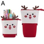 Sac a stylos de no�l, etui a crayons, cadeau pour enfants, festival, pochette de rangement flexible, ...