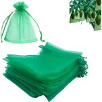 Sachets de protection pour fruits, 30 pi�ces, sachets en organza avec cordon de serrage, pour prot�ger ...