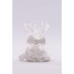 Sachets transparents pour bulles alimentaires 50 pcs, polypropylne, blanc et rose, 9x12, 5cm