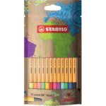 Sachet x 12 stylos - feutres stabilo point 88 mini #mystabilodesign