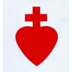 Sacr - coeur des chouans et des vendens - autocollant pare - brise 7 cm