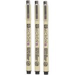 Sakura micron - writing pigment superfine tip + - 0. 5mm - black [pack of 3]