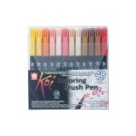 Sakura stylo pinceau koi coloring brush, etui de 48