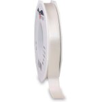 Satin ivoire (cr��me), rouleau de 25 m de ruban satin��e pour emballage cadeau, largeur 15 mm, accessoire ...