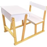 Scandiwood pupitre en bois 64. 5 x 58 x 79 cm pour enfant