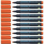 Schneider lot de 10 marqueurs permanent maxx 130 orange