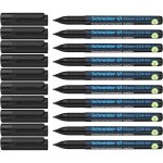 Schneider lot de 10 marqueurs universel maxx 224 pointe moyenne permanent noir