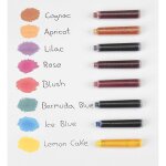 Schneider etui de 6 cartouches d'encre pour stylo plume pastel lilas