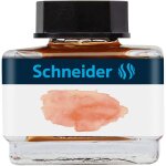 Schneider flacon en verre 15 ml encre liquide pour stylo plume pastel abricot