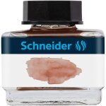 Schneider flacon en verre 15 ml encre liquide pour stylo plume pastel cognac