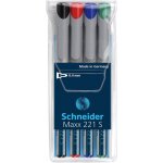 Schneider marqueur universel maxx 221 pte super fine non - permanent pochette 4 assorti