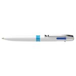 Schneider stylo - bille 4 couleurs take 4 pointe moyenne viscoglide corps plastique blanc