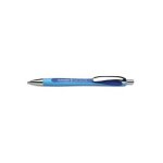 Schneider stylo bille rtractable et rechargeable, encre indlbile bleue