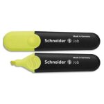 Schneider surligneur job 150 (rechargeable) pointe biseaut�e, encre jaune