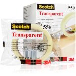 Scotch lot de 10 rubans adh�sif transparent 15mm x 66m en sachet individuel 550