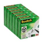 Scotch - lot de 6 bo�tes ruban invisible magic 19mmx33m