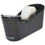 Scotch dvidoir de bureau c18 avec ruban adhsif magic 19mm x 33m noir