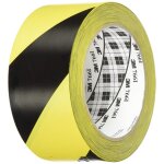 Scotch ruban adh�sif pvc souple 767i signalisation noir / jaune