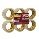 Scotch ruban d'emballage heavy en pp 57 microns - dimensions : h50 mm x l66 m�tres transparent bp976