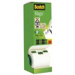 Scotch tour ruban adh�sif magic� tape value pack avec 8 rouleaux dont 1 gratuit