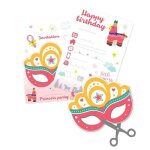 Scrapcooking party - 6 cartes d'invitation a dcouper - princesse