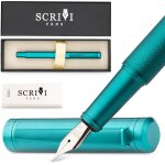 Scrivi pens ensemble de stylos plume de luxe - [vert] stylos plume pour l'criture - pointe extra fine ...