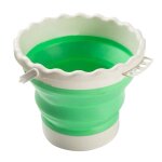 Seau de nettoyage de brosse a peinture, pliable, portable, en silicone, avec porte - stylo, poigne ergonomiqu ...