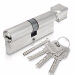 Sécurité 70mm 90mm serrure de porte en laiton cylindre simple ouvert boutons excentrique entrée chambre ... Sécurité 70mm 90mm serrure de porte en laiton cylindre simple ouvert boutons excentrique entrée chambre ...