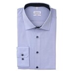 Seidensticker coupe ajust�e a manches longues t - shirt, bleu clair, 44 cm homme