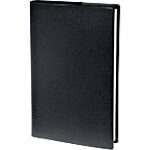 Semainier reliure cousue pvc quo vadis principal 24 (h) x 18 (l) cm 1 semaine sur 2 pages noir