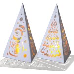 Sept - 2pcs matrice découpe 3d triangulaire lanterne noël dies en métal pochoir hollow out sapin bonhomme ... Sept - 2pcs matrice découpe 3d triangulaire lanterne noël dies en métal pochoir hollow out sapin bonhomme ...