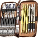 Sept - 30 pièces porte - mines artistiques un etui cuir, criterium dessin en métal 0, 5, 0, 7, 0, 9, ... Sept - 30 pièces porte - mines artistiques un etui cuir, criterium dessin en métal 0, 5, 0, 7, 0, 9, ...