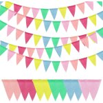 Sept - 5 pièces guirlande fanion multicolore, 60 pcs drapeaux triangulaires, drapeau banniere 9. 8 pied ... Sept - 5 pièces guirlande fanion multicolore, 60 pcs drapeaux triangulaires, drapeau banniere 9. 8 pied ...