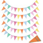 Sept - 5 pièces multicolores guirlande, chaîne fanions extérieur, drapeaux triangulaires intempéries, ... Sept - 5 pièces multicolores guirlande, chaîne fanions extérieur, drapeaux triangulaires intempéries, ...