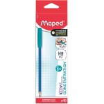 Sept - - boîte de 10 crayons graphite ergonomiques avec embouts relaxants a mâcher - mine hb2 - grip ... Sept - - boîte de 10 crayons graphite ergonomiques avec embouts relaxants a mâcher - mine hb2 - grip ...