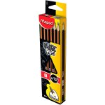 Sept - - crayons graphite b blackpeps - crayons a papier en bois - forme triangulaire ergonomique - ...