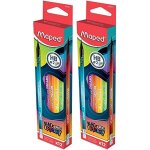 Sept - - crayons a papier noirs dcors - message positifs et inspirants - bote 12 crayons 852001 multicolore ...
