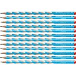 Sept - easygraph s - crayon graphite ergonomique - lot x 12 crayons papier - hb - bleu - droitier