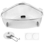 Sept - passoire evier cuisine triangulaire panier evier en acier inoxydable filtre evier multifonctionnel ...