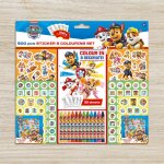Set 500 pi�ces coloriage, crayons de couleur & stickers - - pat' patrouille