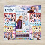 Set 500 pices coloriage, crayons de couleur & stickers - - la reine des neiges
