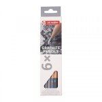 Set de 6 crayons graphite - hb a 8b - royal talens