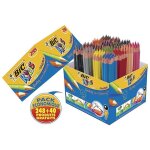 Set crayons de couleurs triangulaires evolution 288 pi�ces - bic