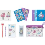 Set de papeterie alice aux pays des merveilles inclut: 1 stylo bille, 1 crayon de papier, 4 surligneurs, ...