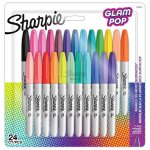 Sharpie 2198779 marqueur 24 pi�ce(s) pointe fine noir, bleu, vert, orange, rose, rouge, jaune
